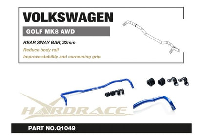 Hardrace - Rear Sway Bar Volkswagen Golf r