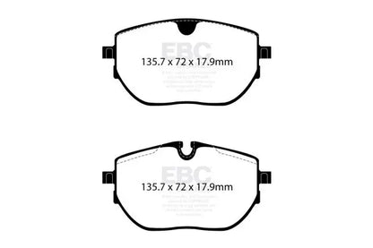 EBC - DP42443R - EBC Yellowstuff Brake Pads; Rear