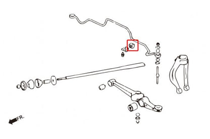 Hardrace - eesmise stabilisaatori puks Honda Civic, Crx, Integra