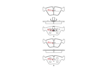 DBA - DB1522RP - DBA Racing Performance Brake Pads; Front