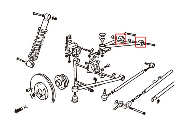 Hardrace - Tagumise ülemise õõtsa puks Lotus Elise, Exige