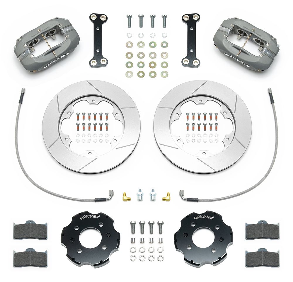 Wilwood - 140-14304 - Wilwood Big Brake Kit - Front - 280x20mm Bi-Slotted - Dynalite Internal-ST Anodized - WIL-140-14304