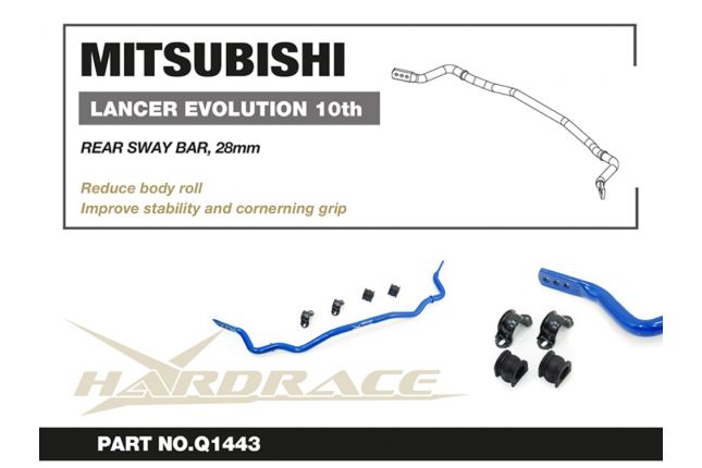 Hardrace - Rear Sway Bar Mitsubishi Lancer evolution