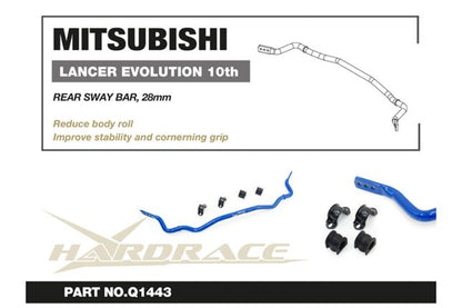 Hardrace - Rear Sway Bar Mitsubishi Lancer evolution