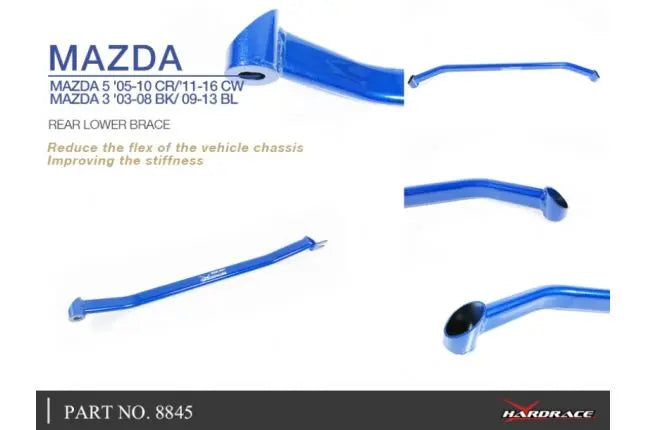 Hardrace - Rear Lower Brace Mazda 3, 5