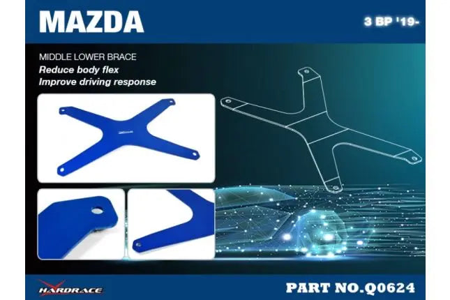 Hardrace - Middle Lower Brace Mazda 3, CX-30