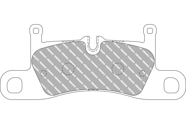 Ferodo - FER-FCP4424H - Ferodo DS2500 Brake Pads; Rear
