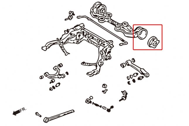 Hardrace - Rear Diff Mount Bushing Mazda RX-7