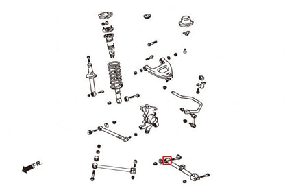 Hardrace - tagumise alumise õõtshoova puks Toyota Mark II