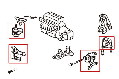 Hardrace - Engine Mount Honda Integra