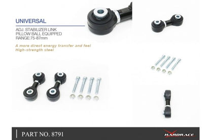 Hardrace - Universal Adj. Stabilizer Link Honda Civic