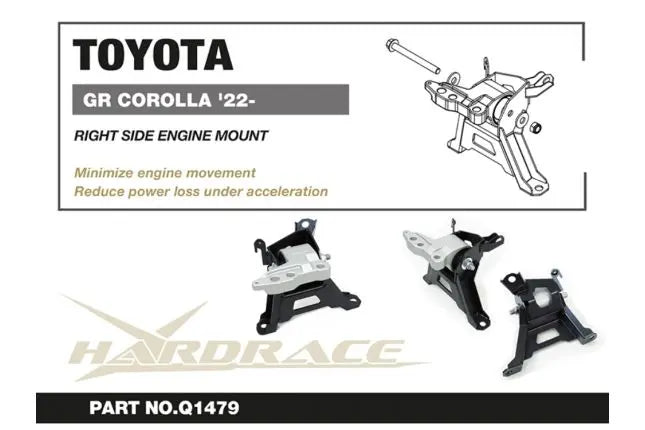 Hardrace - Right Side Engine Mount Toyota Corolla/altis/auris