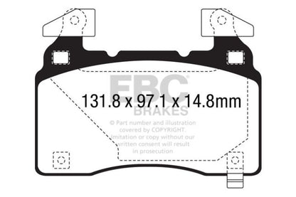 EBC - DP43028R - EBC Yellowstuff piduriklotsid; Ees