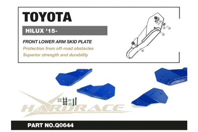 Hardrace - esi-alumine hoobade kaitse Toyota Fortunerile, Hiluxile