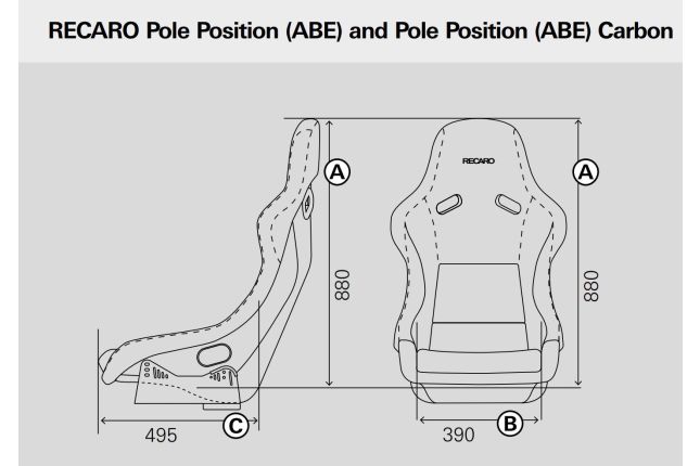 Recaro - Pole Position ABE - Velour black
