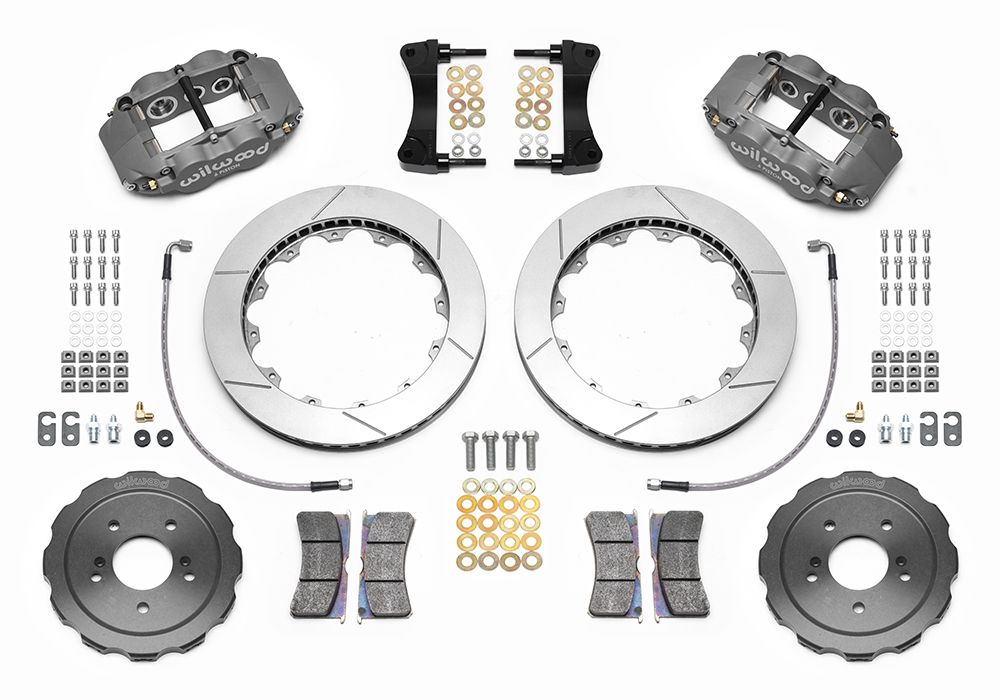 Wilwood - 140-14965 - Wilwood Big Brake Kit - Front - 327x32mm Bi-Slotted - Forged Superlite 6R Anodized - 
WIL-140-14965