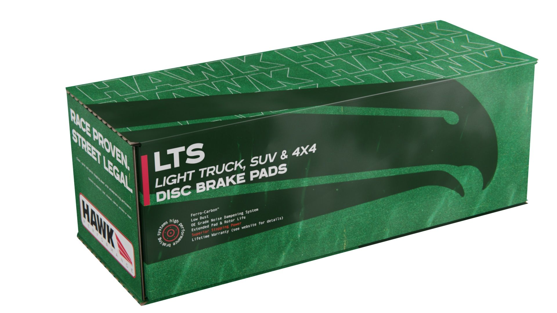 Hawk - HB705Y.776 - Hawk LTS Brake Pads; Front