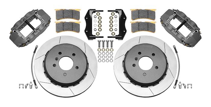 Wilwood - 140-16017 - Wilwood Big Brake Kit - Rear - 330x25mm Bi-Slotted - Superlite 4R Anodized - WIL-140-16017