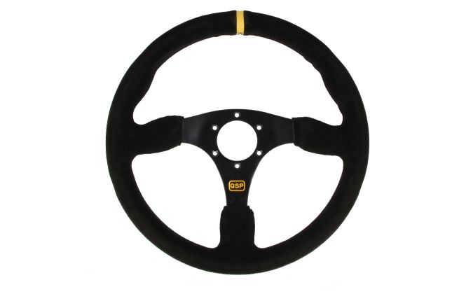 QSP - sports steering wheel suede - 350 mm - flat