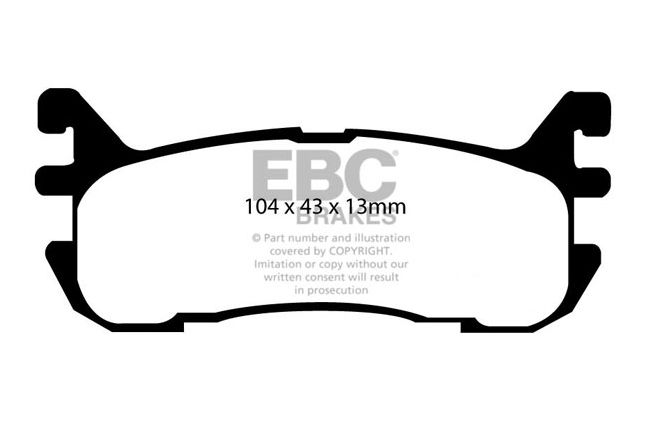 EBC - DP51003B - EBC Bluestuff B piduriklotsid; tagumised