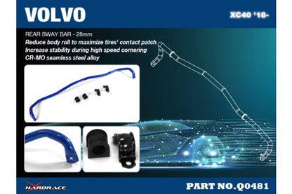 Hardrace - Rear Sway Bar Volvo XC40 - Q0481
