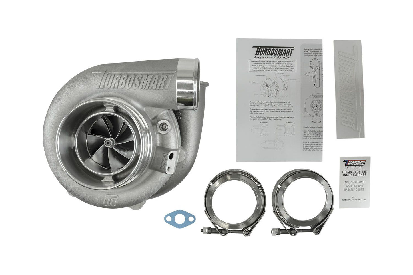 Turbosmart - TS-1 Turbocharger 6870 (Kompact) V-Band 0.96AR Externally Wastegated - TS-1-6870B-VB096E