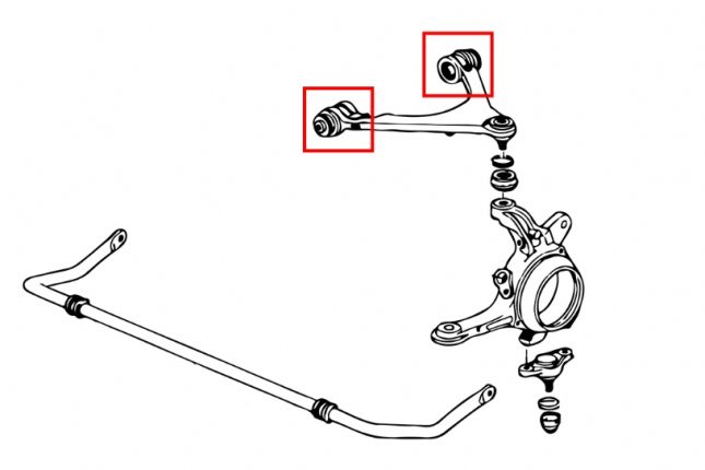 Hardrace - Front Upper Arm Bushing Honda S2000