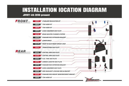 Hardrace - Control Arm Skid Plate Suzuki Jimny