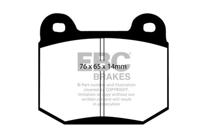 EBC - DP41538R - EBC Yellowstuff piduriklotsid; tagumised