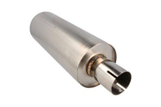 QSP - Stainless Steel Exhaust Silencer Round - 50.8mm - 2.0 inch