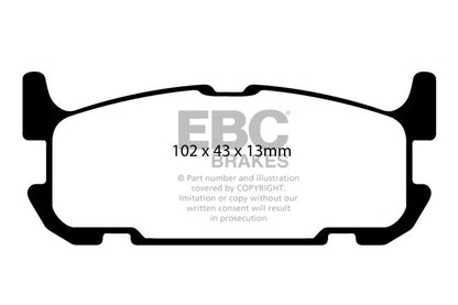 EBC - DP51685B - EBC Bluestuff B piduriklotsid; tagumised