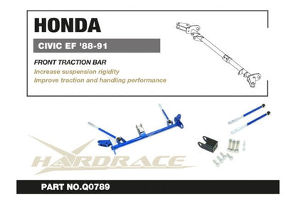 Hardrace - Front Traction Bar Honda Civic, CRX