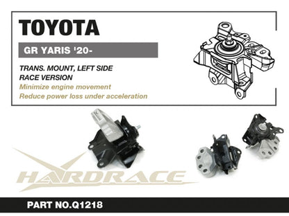 Hardrace - Left Side Transmission Mount Toyota Yaris / vitz - Q1218