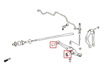 Hardrace - esi-almise õõtshoova puks Honda Civic, Integra