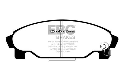 EBC - DP1015 - EBC Ultimax piduriklotsid; ees