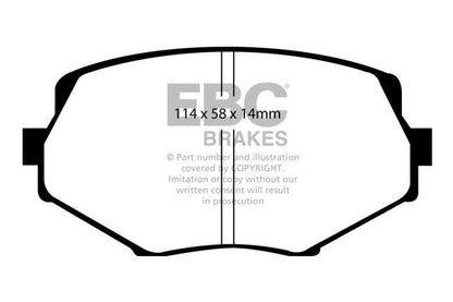 EBC - DP1002 - EBC Ultimax Brake Pads; Front