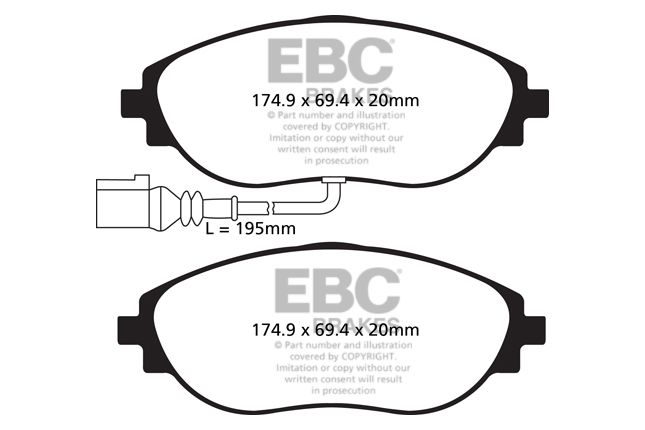 EBC - DP42127R - EBC Yellowstuff piduriklotsid; Ees