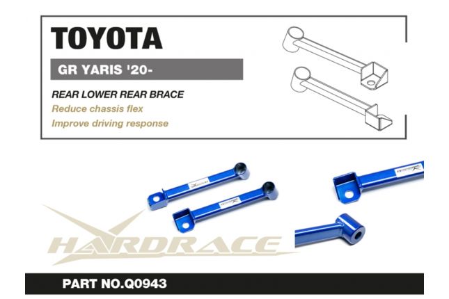 Hardrace - Toyota Yarise / Vitz tagumine alumine tugivarras