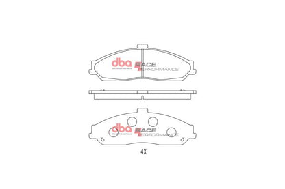 DBA - DB7599RP - DBA Racing Performance Brake Pads; Front