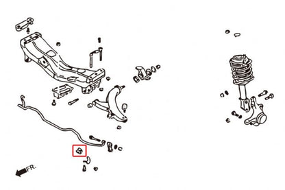 Hardrace - ees/taga - tugevdatud stabilisaatori puks Subaru Forester, Impreza, Legacy/Outback