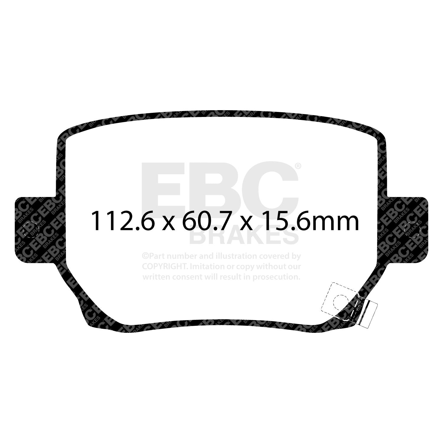 EBC - DP52419NDX - EBC Bluestuff NDX Brake Pads; Rear - EBC-DP52419NDX