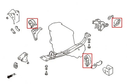 Hardrace - Reinforced Engine Mount Nissan Primera