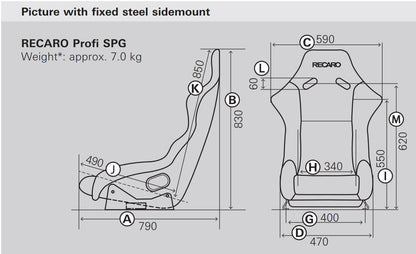 Recaro - Profi SPG - Velour black - 
070.91.032
