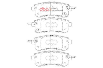 DBA - DB2244XP - DBA Xtreme Performance piduriklotsid; Taga
