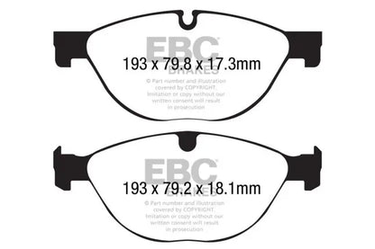 EBC - DP52191R - EBC Bluestuff NDX Brake Pads; Front