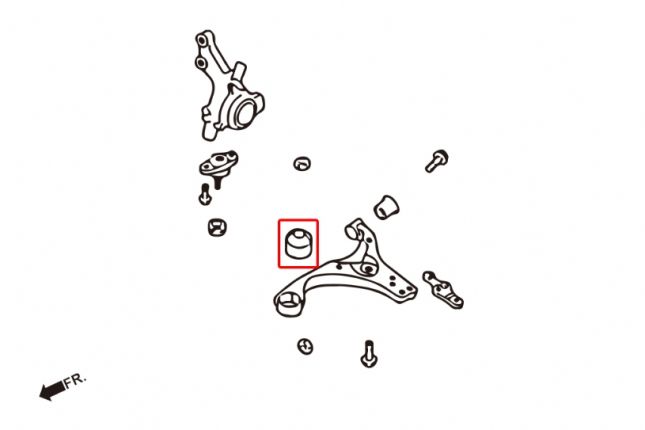 Hardrace - Front Lower Arm Bushing Hyundai Elantra