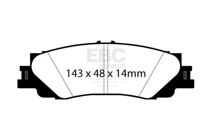 EBC - DP42461R - EBC Yellowstuff Brake Pads; Rear