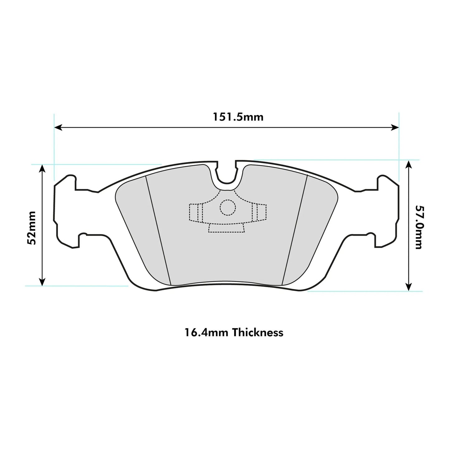 PBS - 8001PR - PBS ProRace Brake Pads; Front