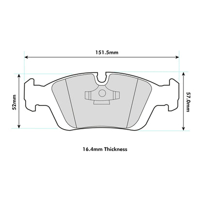 PBS - 8001PR - PBS ProRace Brake Pads; Front