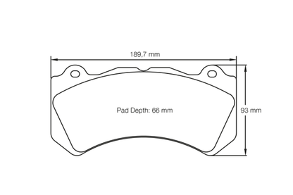 Pagid - E8081R2901 - Pagid RSL 29 Brake Pads; Front